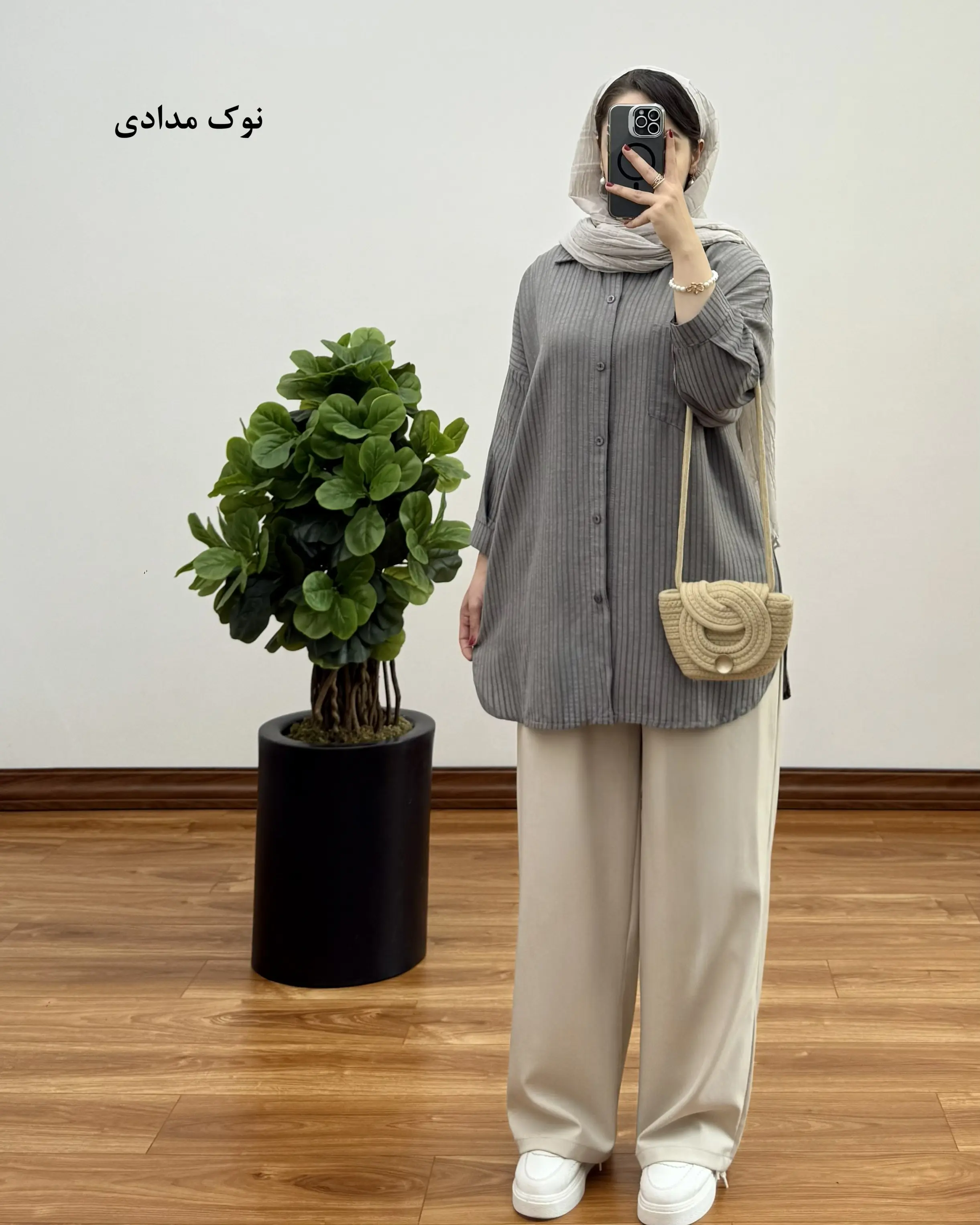 تونیک مانتویی نخی دیپلمات